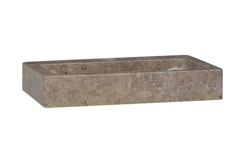 Handfat grå 38x24x6,5 cm marmor - Grå - Hus & renovering - Kök & bad - Badrum - Tvättställ & handfat - Enkelhandfat