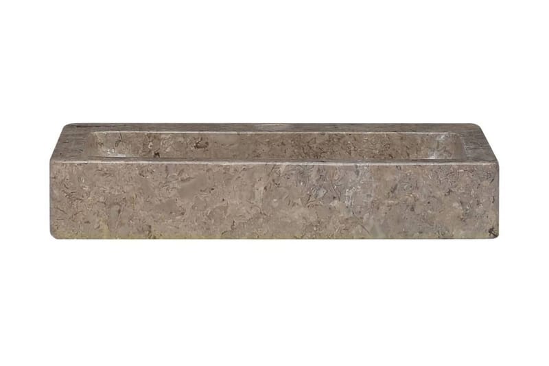 Handfat grå 38x24x6,5 cm marmor - Grå - Enkelhandfat