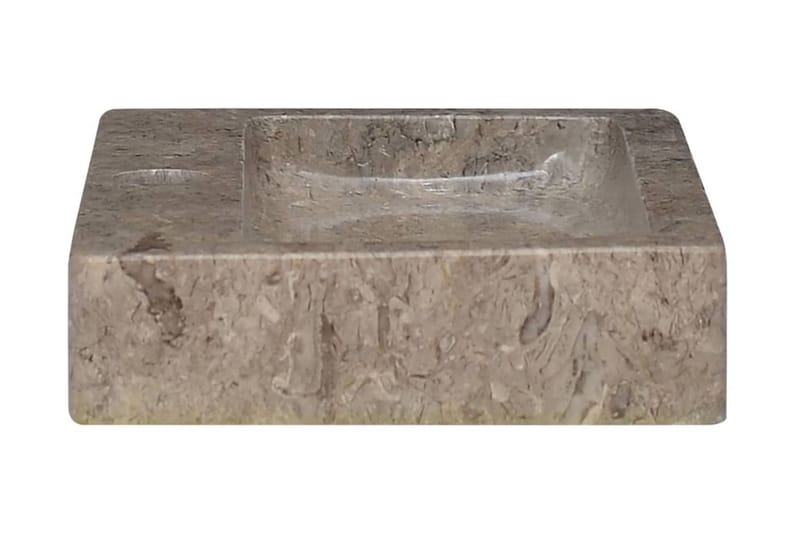 Handfat grå 38x24x6,5 cm marmor - Grå - Enkelhandfat