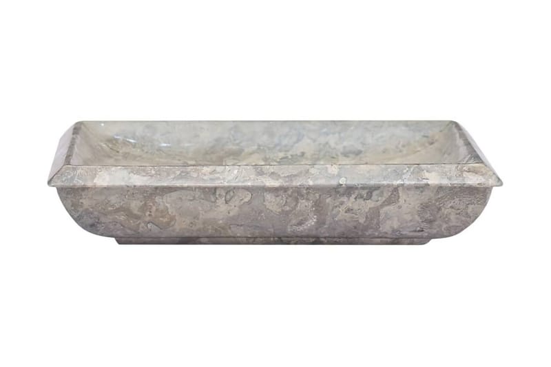 Handfat grå 50x35x10 cm marmor - Grå - Hus & renovering - Kök & bad - Badrum - Tvättställ & handfat - Enkelhandfat