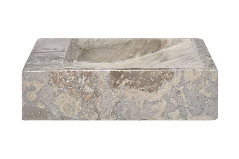 Handfat grå 58x39x10 cm marmor - Grå - Enkelhandfat