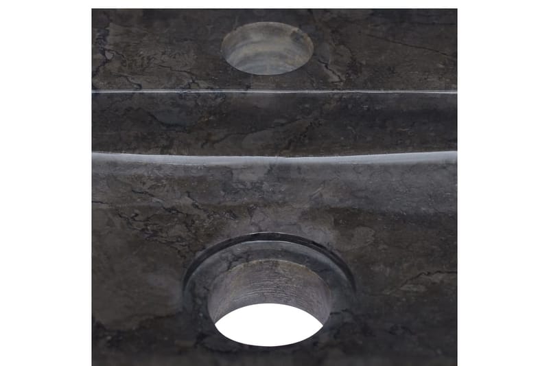 Handfat svart 38x24x6,5 cm marmor - Svart - Enkelhandfat