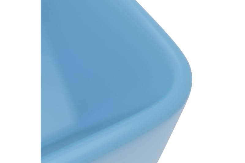 Lyxigt handfat matt ljusblå 41x30x12 cm keramik - Blå - Enkelhandfat