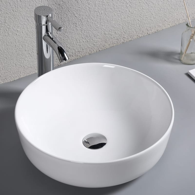 Runt fristående handfat för bänkskiva - Hus & renovering - Kök & bad - Badrum - Tvättställ & handfat - Enkelhandfat