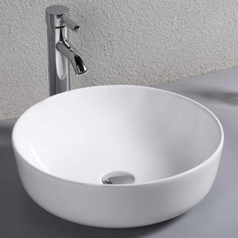 Runt fristående handfat för bänkskiva, undefined