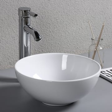 Runt tvättställ 31cm | Skålformad design i porslin - Hus & renovering - Kök & bad - Badrum - Tvättställ & handfat - Enkelhandfat