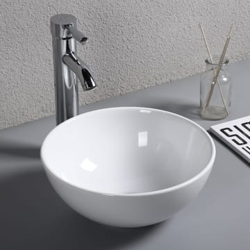 Runt tvättställ 31cm | Skålformad design i porslin - Hus & renovering - Kök & bad - Badrum - Tvättställ & handfat - Enkelhandfat