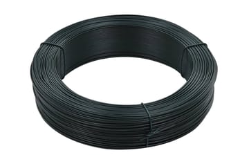 Stagtråd 250 m 0,9/1,4 mm stål svartgrön