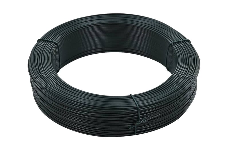 Stagtråd 250 m 0,9/1,4 mm stål svartgrön - Grön - Enkelhandfat