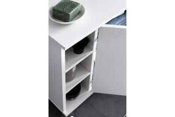 Tvättställsskåp Wohnling Folierad spånskiva 1 dörr 6 förvaringshyllor modern - Hus & renovering - Kök & bad - Badrum - Tvättställ & handfat - Enkelhandfat