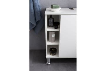 Tvättställsskåp Wohnling Folierad spånskiva 1 dörr 6 förvaringshyllor modern - Hus & renovering - Kök & bad - Badrum - Tvättställ & handfat - Enkelhandfat