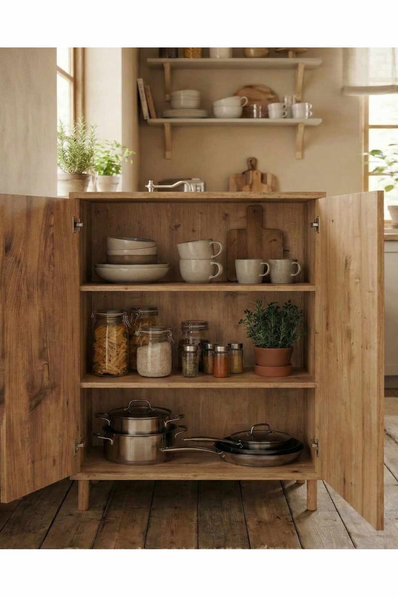 Belvo Multifunktionsskåp 60x85x30 cm - Sapphire Oak - Hus & renovering - Kök & bad - Kök & tvättstuga