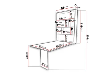 Dunvegan Överskåp 80 cm - Brun - Hus & renovering - Kök & bad - Kök & tvättstuga
