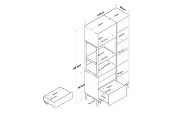 Eligius Högskåp - Vit - Hus & renovering - Kök & bad - Kök & tvättstuga
