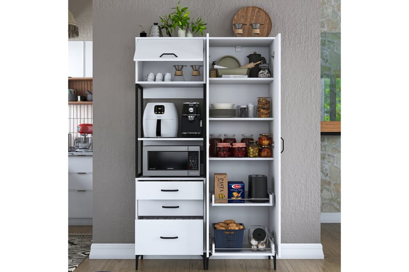 Eligius Högskåp - Vit - Hus & renovering - Kök & bad - Kök & tvättstuga