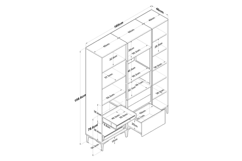 Eligius Högskåp - Vit - Hus & renovering - Kök & bad - Kök & tvättstuga