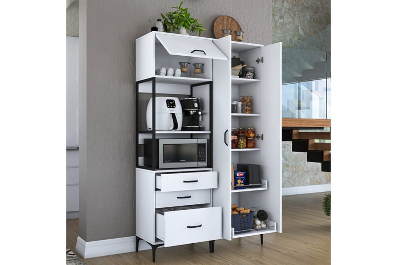 Eligius Högskåp - Vit - Hus & renovering - Kök & bad - Kök & tvättstuga