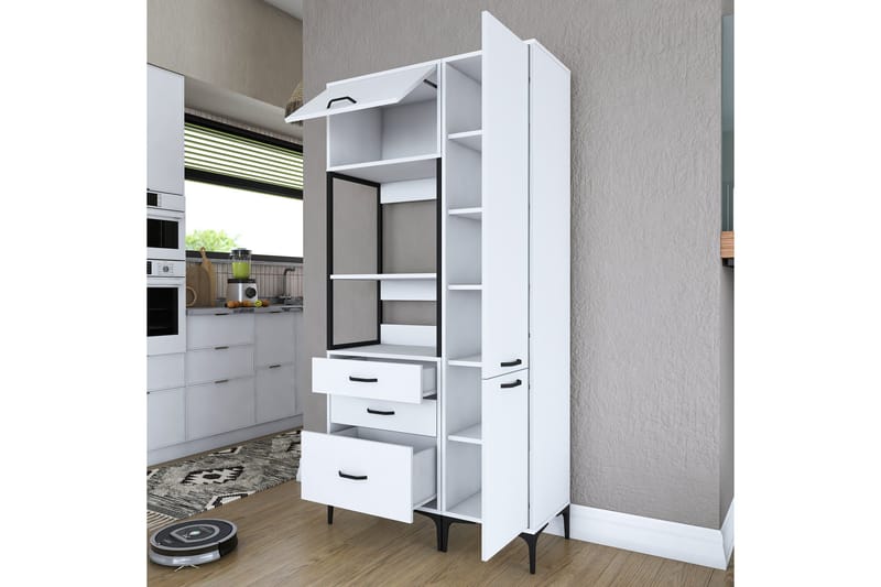 Eligius Högskåp - Vit - Hus & renovering - Kök & bad - Kök & tvättstuga