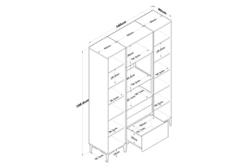 Eligius Högskåp - Vit - Hus & renovering - Kök & bad - Kök & tvättstuga