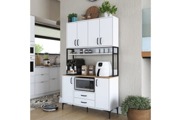 Eligius Högskåp - Vit/Valnöt - Hus & renovering - Kök & bad - Kök & tvättstuga