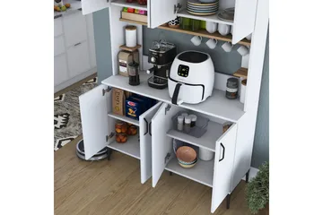 Eligius Högskåp - Vit/Valnöt - Hus & renovering - Kök & bad - Kök & tvättstuga