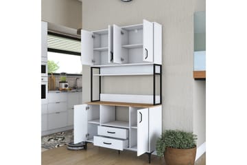 Eligius Högskåp - Vit/Valnöt - Hus & renovering - Kök & bad - Kök & tvättstuga