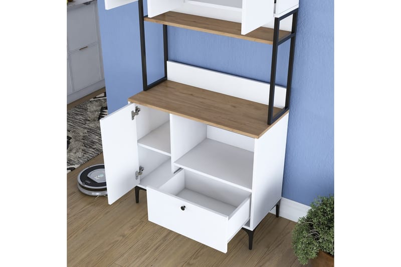 Eligius Högskåp - Vit/Valnöt - Hus & renovering - Kök & bad - Kök & tvättstuga
