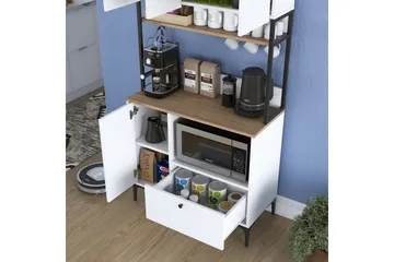 Eligius Högskåp - Vit/Valnöt - Hus & renovering - Kök & bad - Kök & tvättstuga