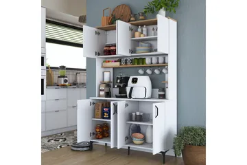 Eligius Högskåp - Vit/Valnöt - Hus & renovering - Kök & bad - Kök & tvättstuga