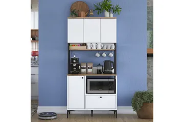 Eligius Högskåp - Vit/Valnöt - Hus & renovering - Kök & bad - Kök & tvättstuga
