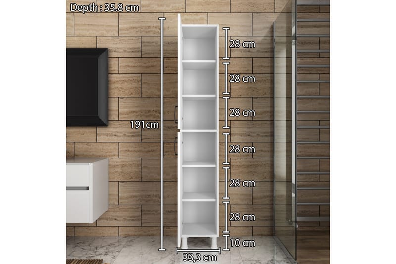 Erickslund Förvaringsskåp - Vit - Hus & renovering - Kök & bad - Kök & tvättstuga