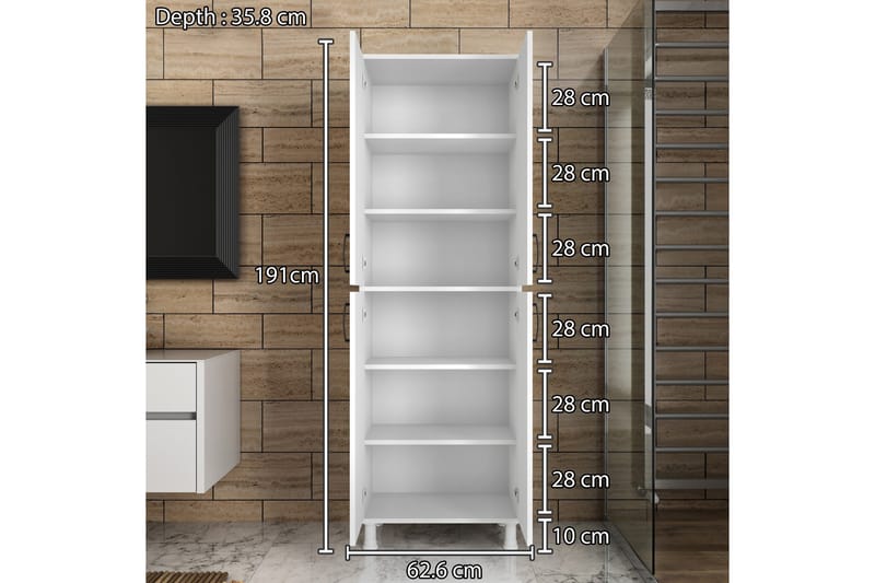 Erickslund Förvaringsskåp - Vit - Hus & renovering - Kök & bad - Kök & tvättstuga