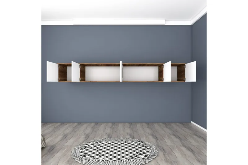 Ervon Väggskiva 243x243 cm - Valnöt/Vit - Hus & renovering - Kök & bad - Kök & tvättstuga