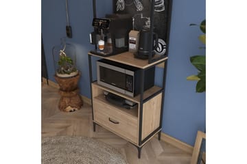Flerfunktionsskåp Cerreta 154 (70 x 206,8 x 40 cm) - Brun - Hus & renovering - Kök & bad - Kök & tvättstuga