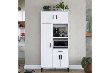 Flerfunktionsskåp Cerreta 165 Vit - Vit - Hus & renovering - Kök & bad - Kök & tvättstuga