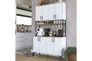 Flerfunktionsskåp Cerreta 173 Valnöt / Vit - Valnöt / Vit - Hus & renovering - Kök & bad - Kök & tvättstuga