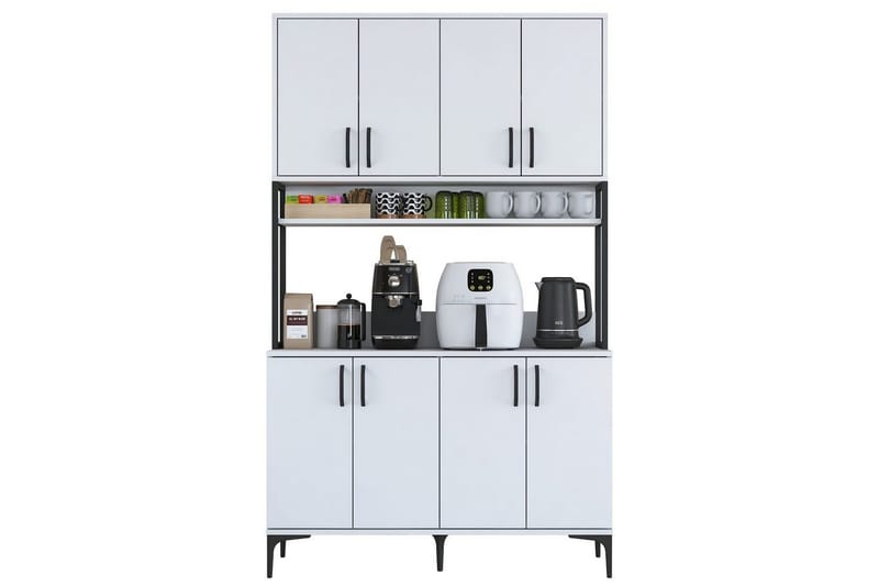 Flerfunktionsskåp Cerreta 173 Vit - Vit - Hus & renovering - Kök & bad - Kök & tvättstuga