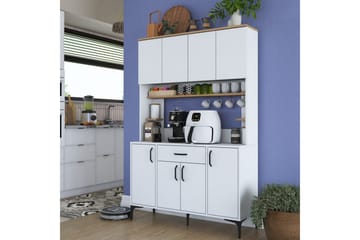 Flerfunktionsskåp Cerreta 177 Valnöt / Vit - Valnöt / Vit - Hus & renovering - Kök & bad - Kök & tvättstuga