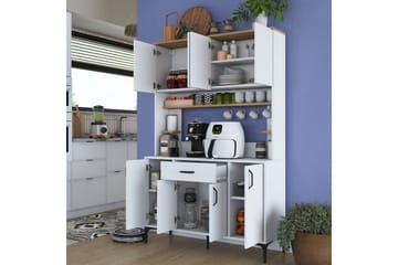 Flerfunktionsskåp Cerreta 177 Valnöt / Vit - Valnöt / Vit - Hus & renovering - Kök & bad - Kök & tvättstuga