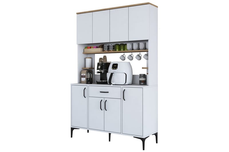 Flerfunktionsskåp Cerreta 177 Valnöt / Vit - Valnöt / Vit - Hus & renovering - Kök & bad - Kök & tvättstuga