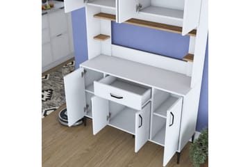 Flerfunktionsskåp Cerreta 177 Valnöt / Vit - Valnöt / Vit - Hus & renovering - Kök & bad - Kök & tvättstuga