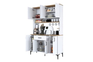 Flerfunktionsskåp Cerreta 177 Vit - Vit - Hus & renovering - Kök & bad - Kök & tvättstuga