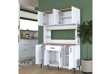 Flerfunktionsskåp Cerreta 177 Vit - Vit - Hus & renovering - Kök & bad - Kök & tvättstuga