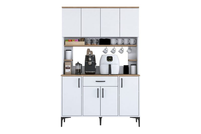 Flerfunktionsskåp Cerreta 177 Vit - Vit - Hus & renovering - Kök & bad - Kök & tvättstuga