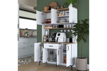 Flerfunktionsskåp Cerreta 177 Vit - Vit - Hus & renovering - Kök & bad - Kök & tvättstuga