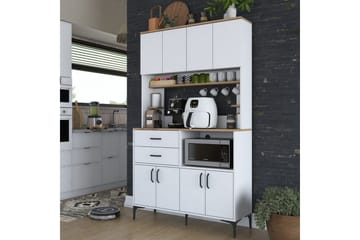 Flerfunktionsskåp Cerreta 179 Valnöt / Vit - Valnöt / Vit - Hus & renovering - Kök & bad - Kök & tvättstuga