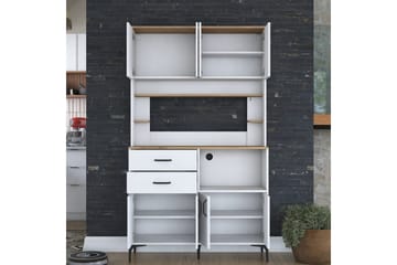 Flerfunktionsskåp Cerreta 179 Valnöt / Vit - Valnöt / Vit - Hus & renovering - Kök & bad - Kök & tvättstuga