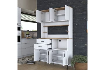 Flerfunktionsskåp Cerreta 179 Valnöt / Vit - Valnöt / Vit - Hus & renovering - Kök & bad - Kök & tvättstuga