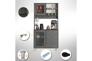 Flerfunktionsskåp Periorport Antracit - Antracit - Hus & renovering - Kök & bad - Kök & tvättstuga