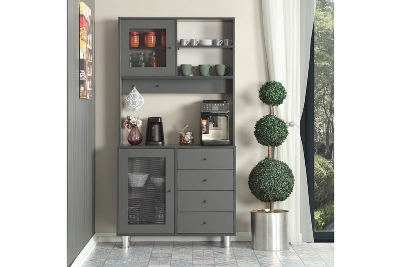 Flerfunktionsskåp Periorport Antracit - Antracit - Hus & renovering - Kök & bad - Kök & tvättstuga